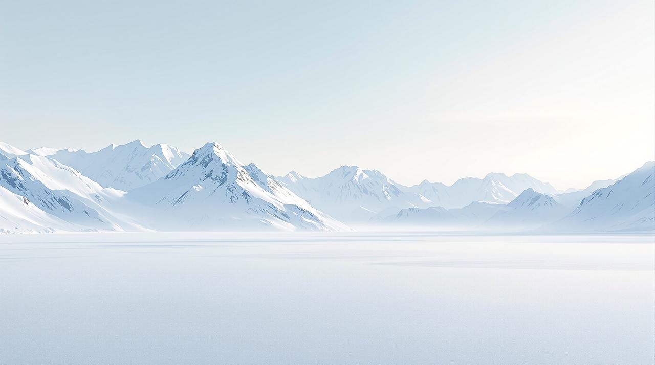 西瓜视频 - 极简北极景观背景
